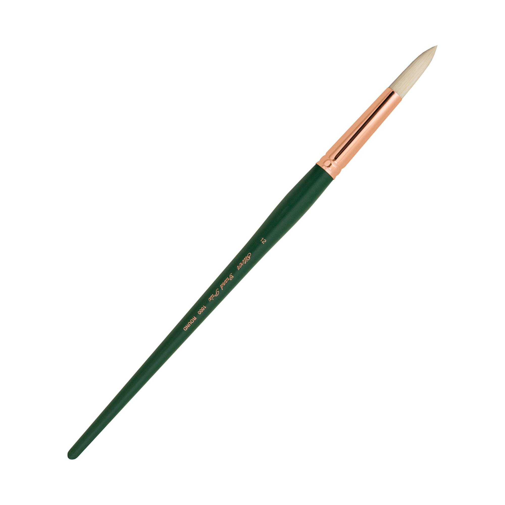 Silver Brush Limited Grand Prix® Series 1000 Size 12 Long Handle Round Brush